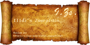 Illés Zseraldin névjegykártya